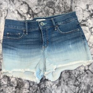 Gradient Blue Denim Shorts
